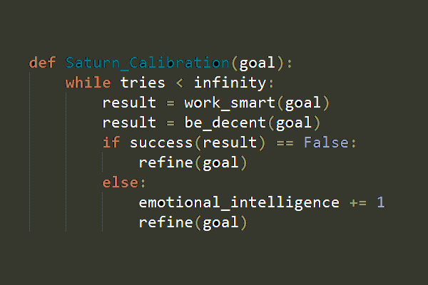 Saturn Calibration - About Page - code/objective